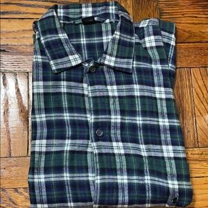 NWOT Polo Ralph Lauren green plaid flannel sz: S/M